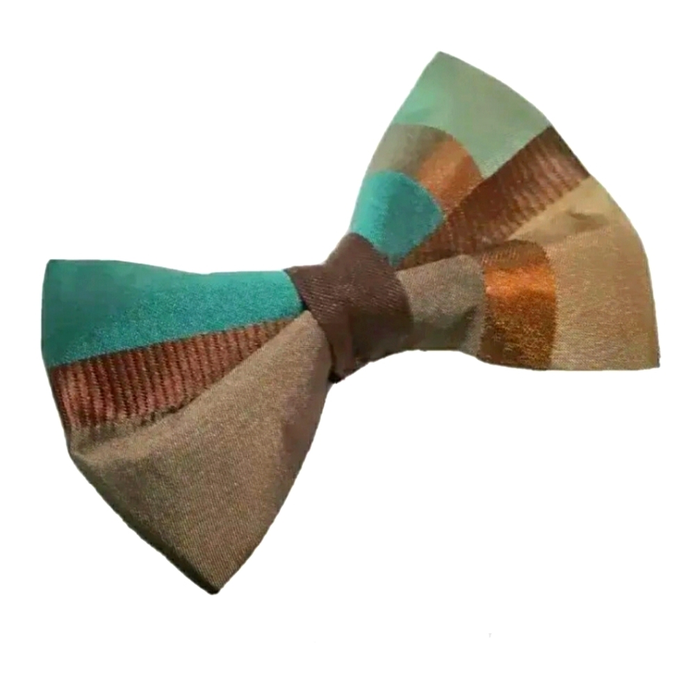 NEW Exclusive TROUPE Treasure Chest Bowtie. Pre-tied Handmade 4.5x3" Formal Busn